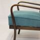 Art Deco curved wood armchair, 1950
