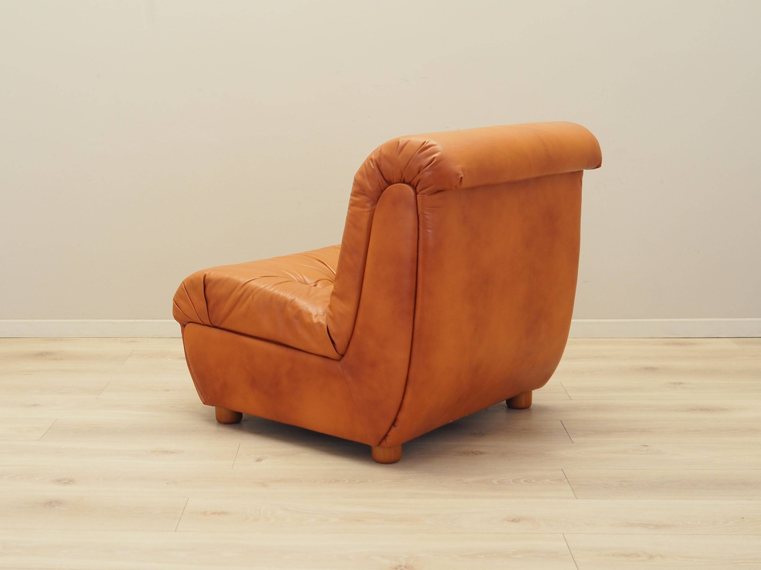 Red armchair, Italian design, 1970s, production: Italy