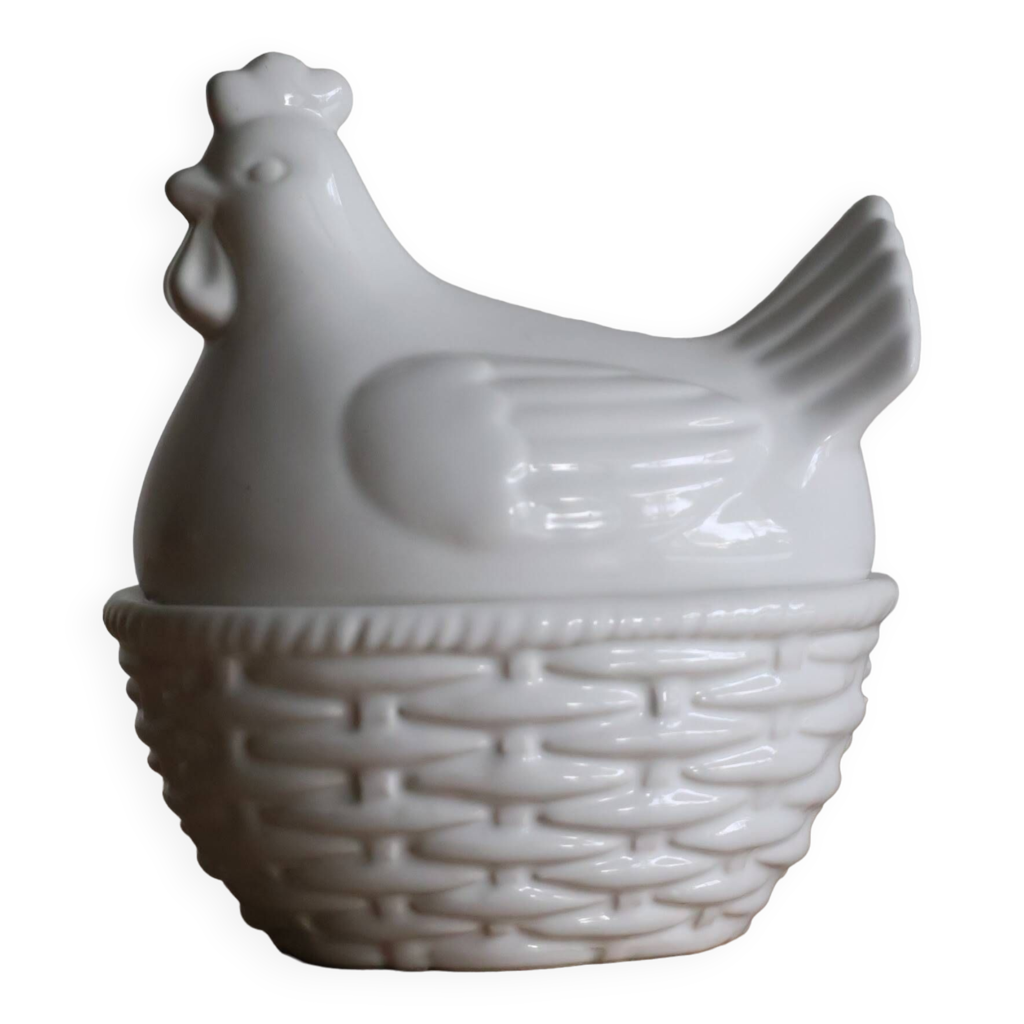 Beurrier En Céramique Forme Poule – Déco Ferme Et Campagne, Fabrication Française
