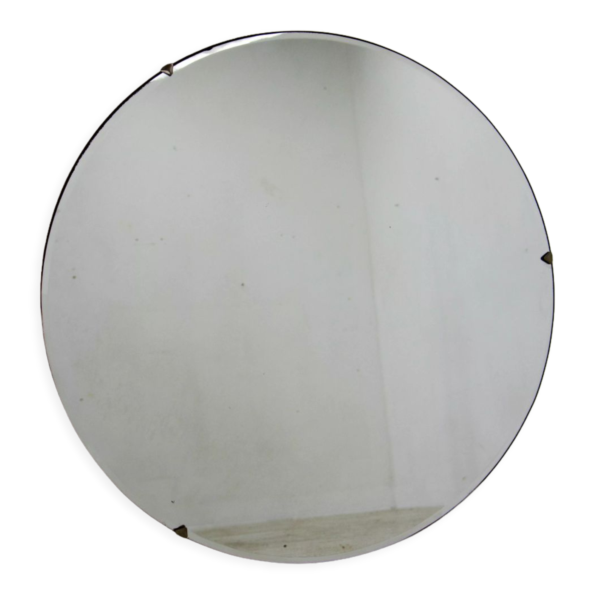 Mid-Century Round Mirror, Romania, 1970s