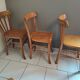 Vintage four-quarter bistro chairs
