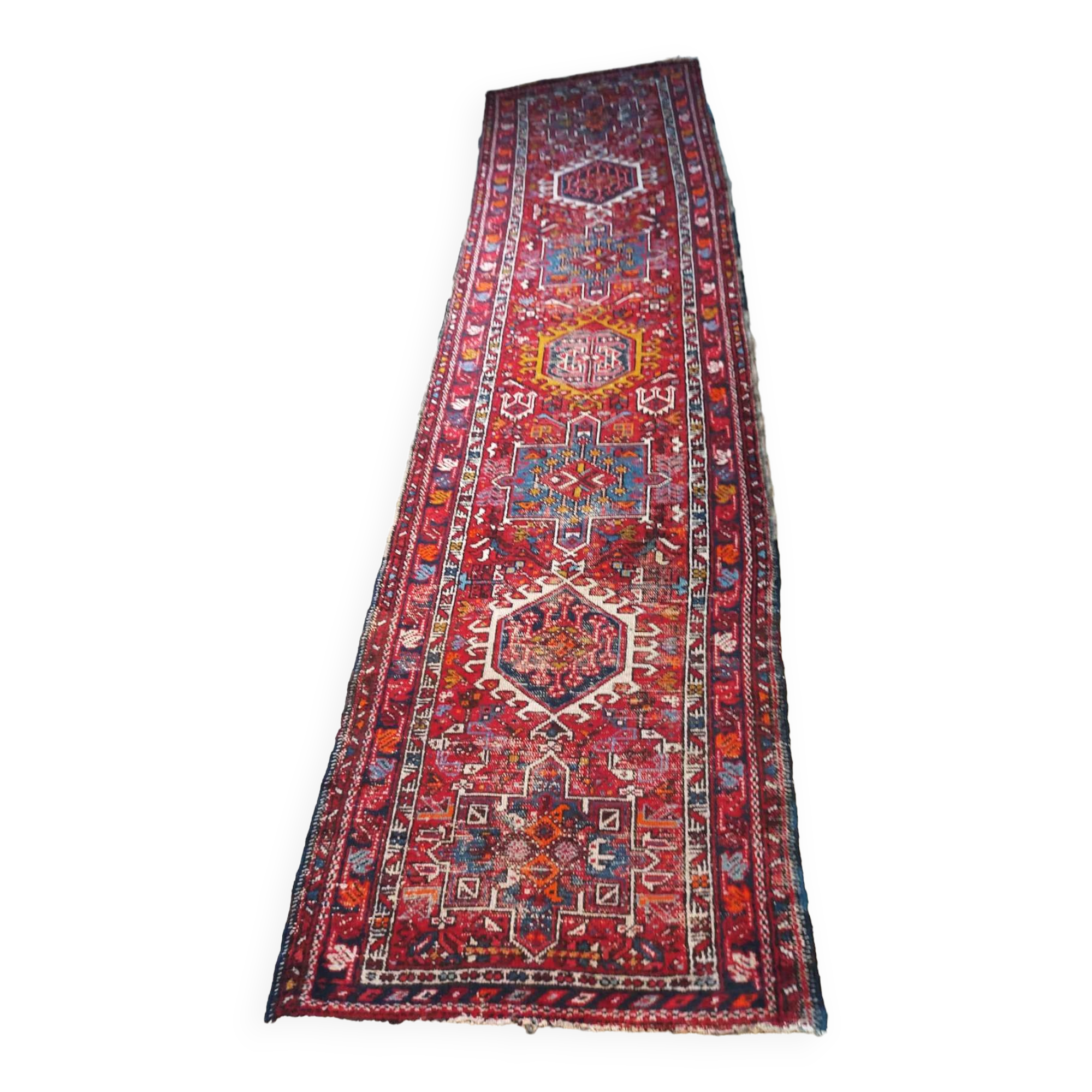 Kazak runner rug, early 20th century.