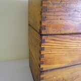 Old lockers wooden tenon mortise Assembly numbered 29,30,36 - 1950s - set of 3