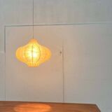 Modern mid-century Cocoon pendant lamp by Friedel Wauer for Goldkant Leuchten, Germany, 1960s.