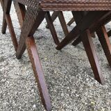 Suite of 6 wooden chairs  1940/1950