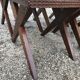 Suite of 6 wooden chairs  1940/1950