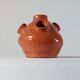 Vintage mid-century organic terracotta ceramic vase.