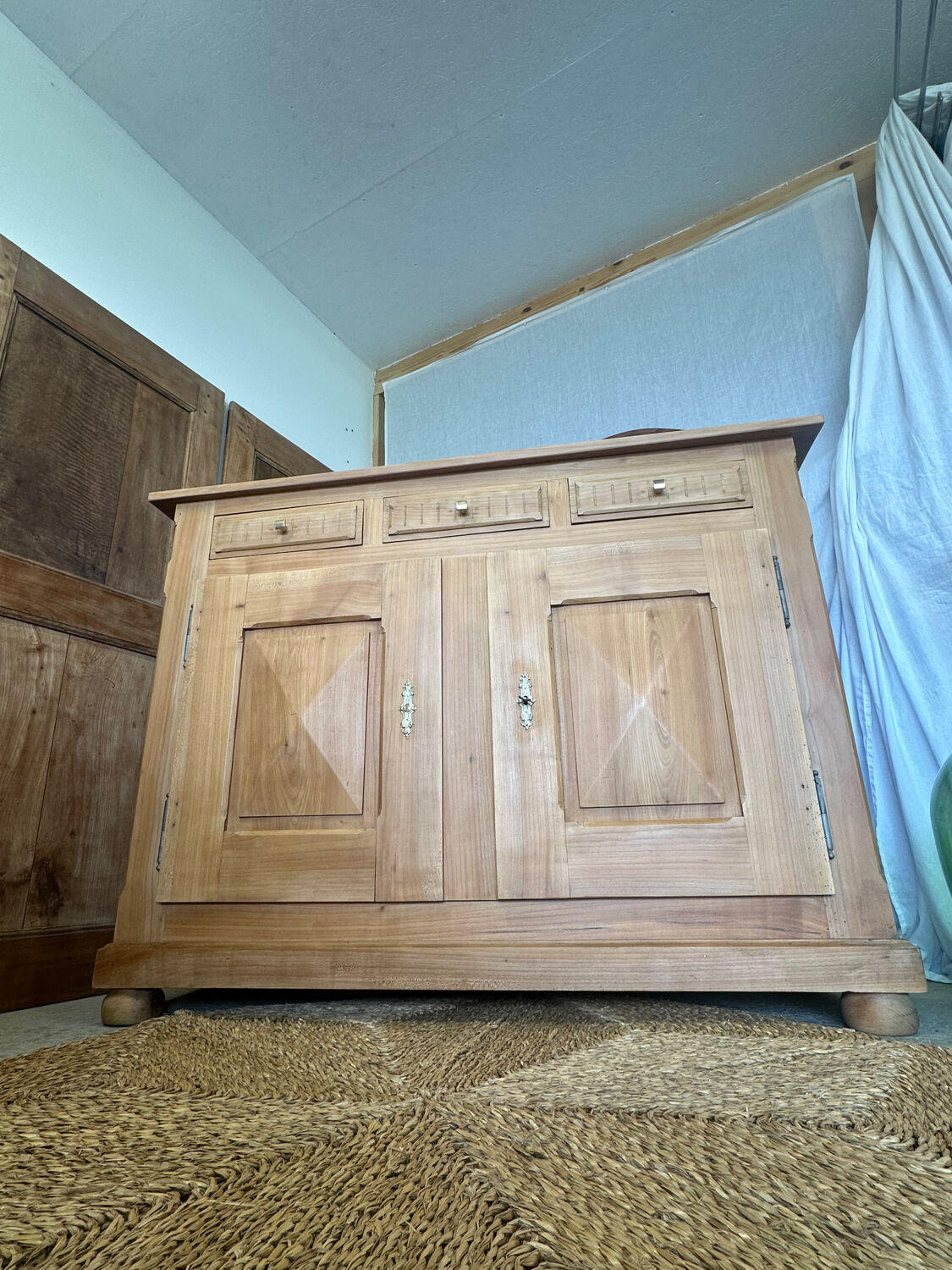 Antique solid cherry wood furniture