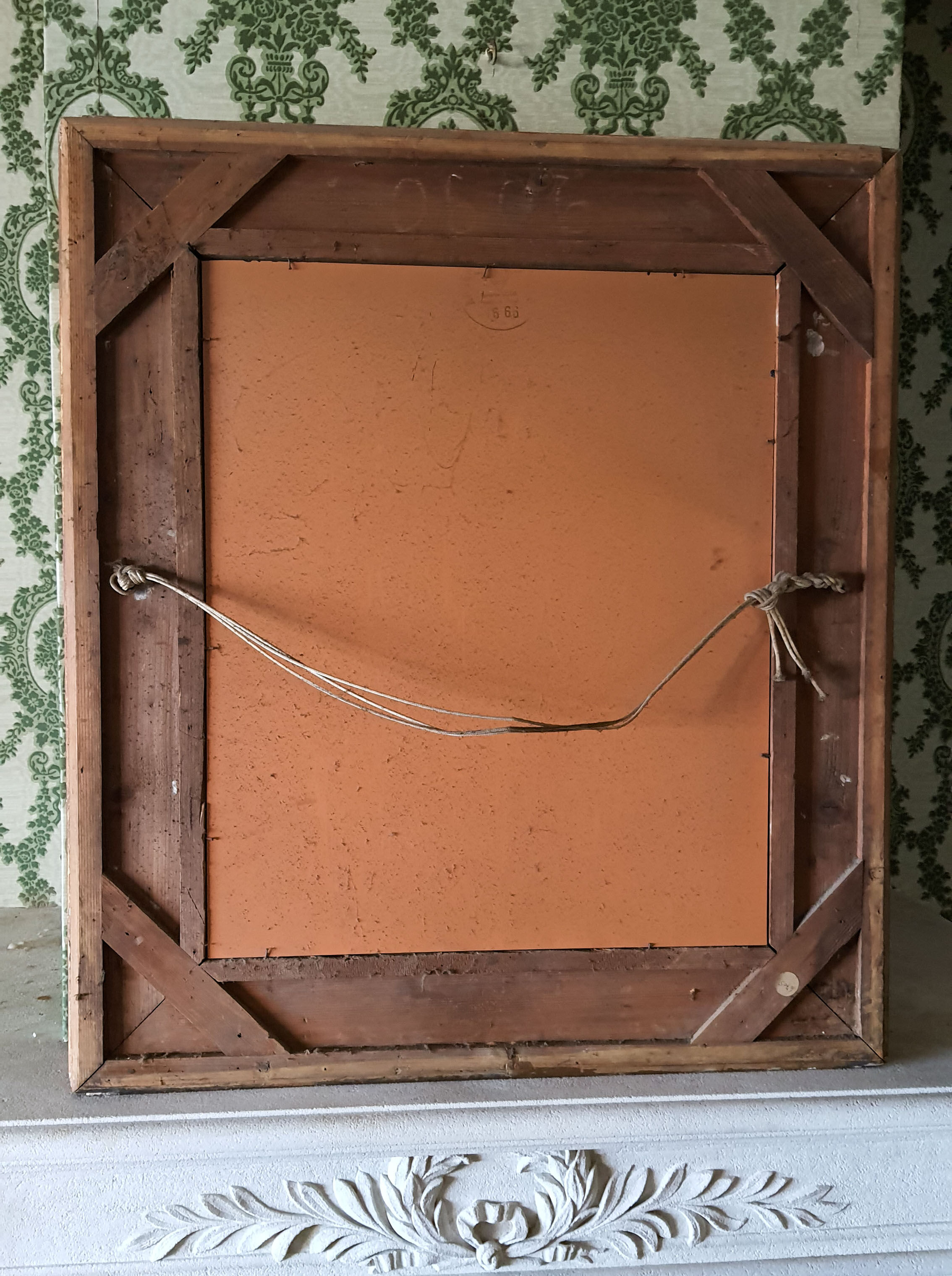 Mirror framing Napoleon III gilding gold leaf