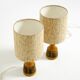 A pair of beautiful small ceramic table lamps by Cloos & Co., 1960s
