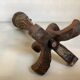 Large wooden candle holder