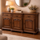 Rustic style low buffet with 3 doors