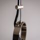 Murano glass pendant with chromed details