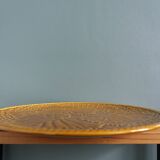 Pie dish cheese platter barbotine Gien 60s