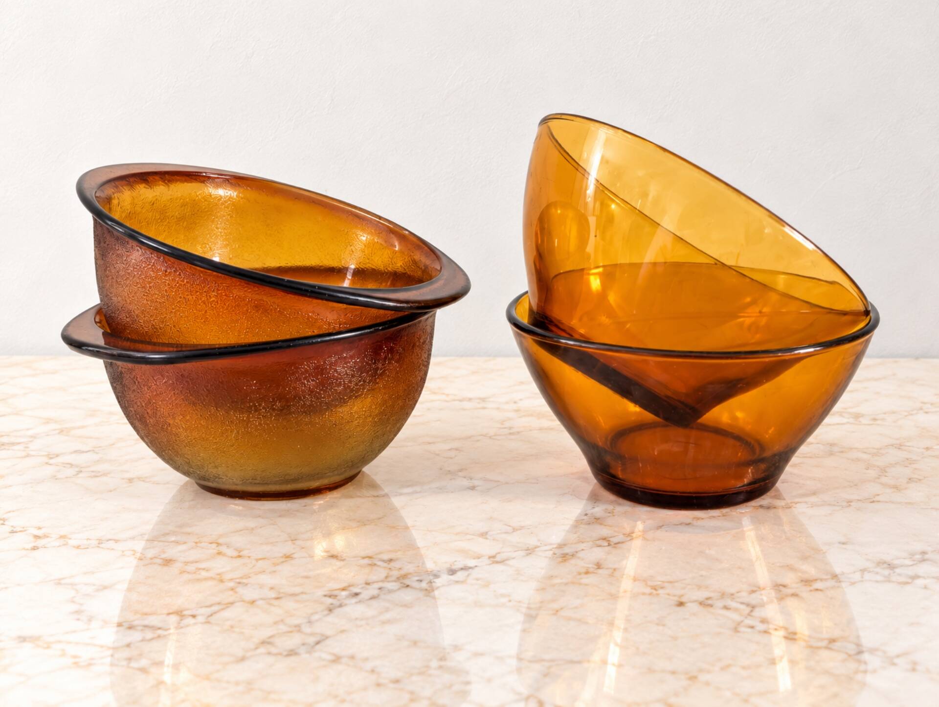Mismatched amber quartet – 1970s