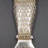 Decapsulateur chouette en métal argenté longueur 14 cm