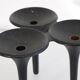 Scandinavian cast iron candle holder by Christer Holmgren