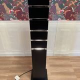 Black steel designer floor lamp 195 CM.