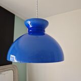 Vintage blue opaline pendant lamp