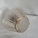 Suspended lantern in moulded glass and brass – 50's vintage light fixture