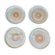 Set of 4 stoneware plates-Manufacture Pornic MBFA-Décor MIA