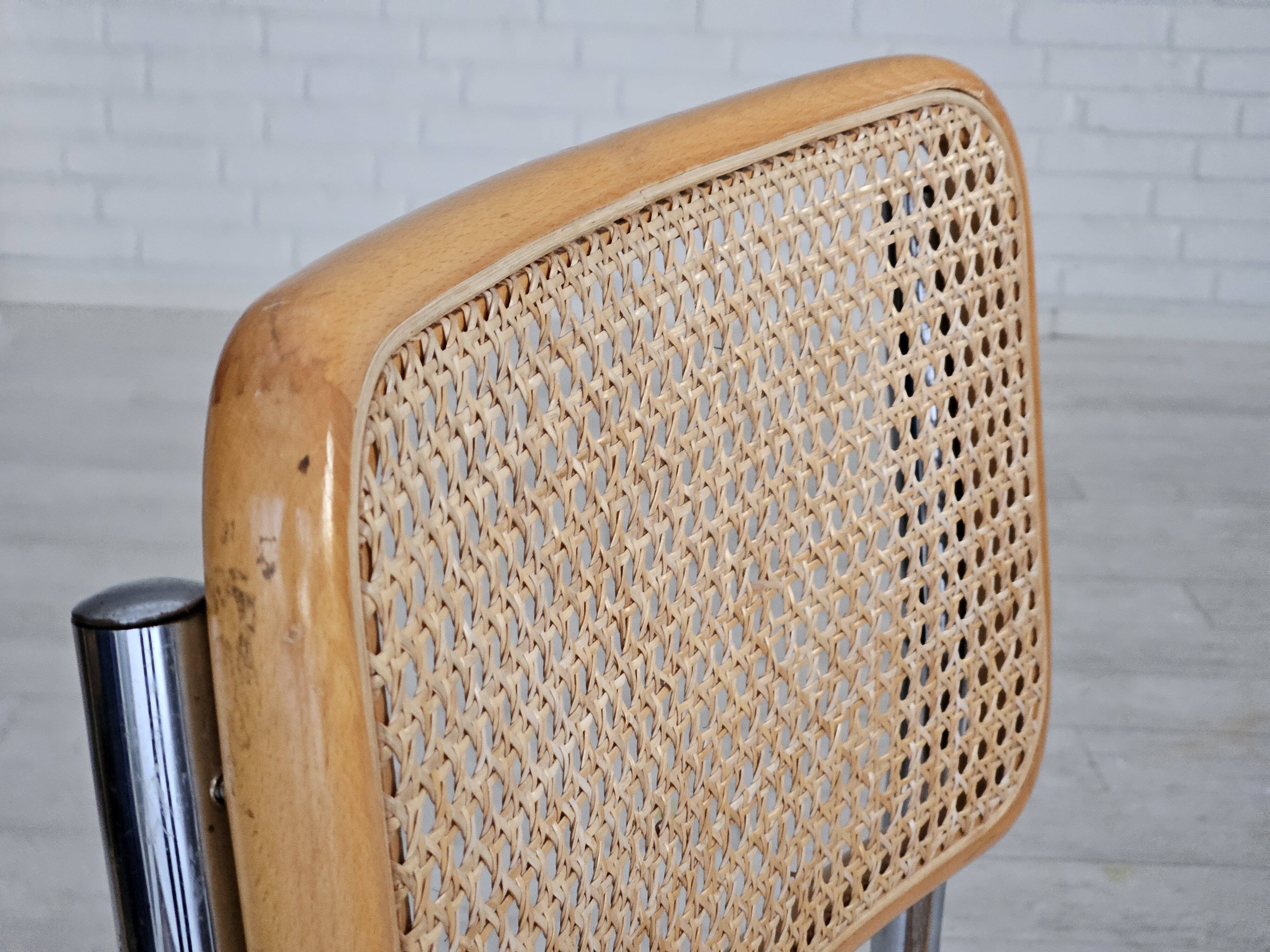 1980s, Italian design, set of 8 chairs, original good condition.