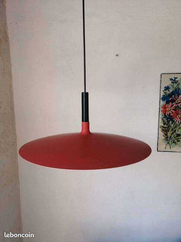 Scandinavian type red metal suspension
