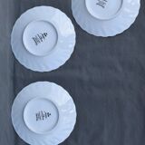 6 coffee cups and saucers Tharaud Limoges form valençay sillage model