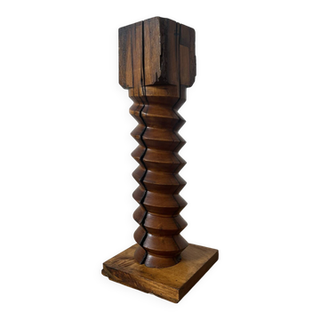 Wooden press screw stand