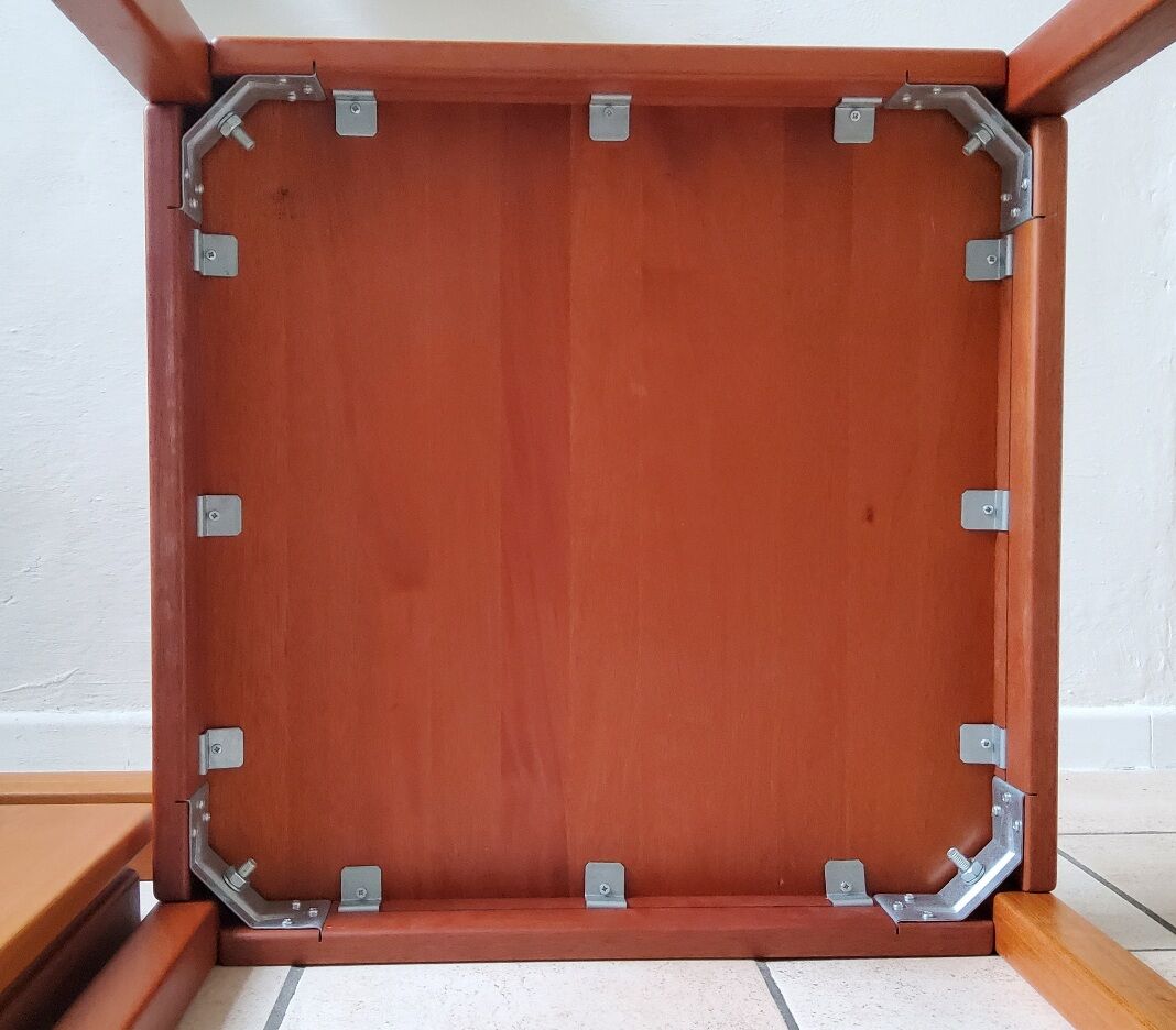 Pair of vintage coffee tables by Brodrene Andersen, Denmark 1960s