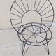 Vintage Danish wrought iron armchair