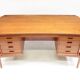 Sculpted 1960s Danish Desk in Teak by Svend Aage Madsen