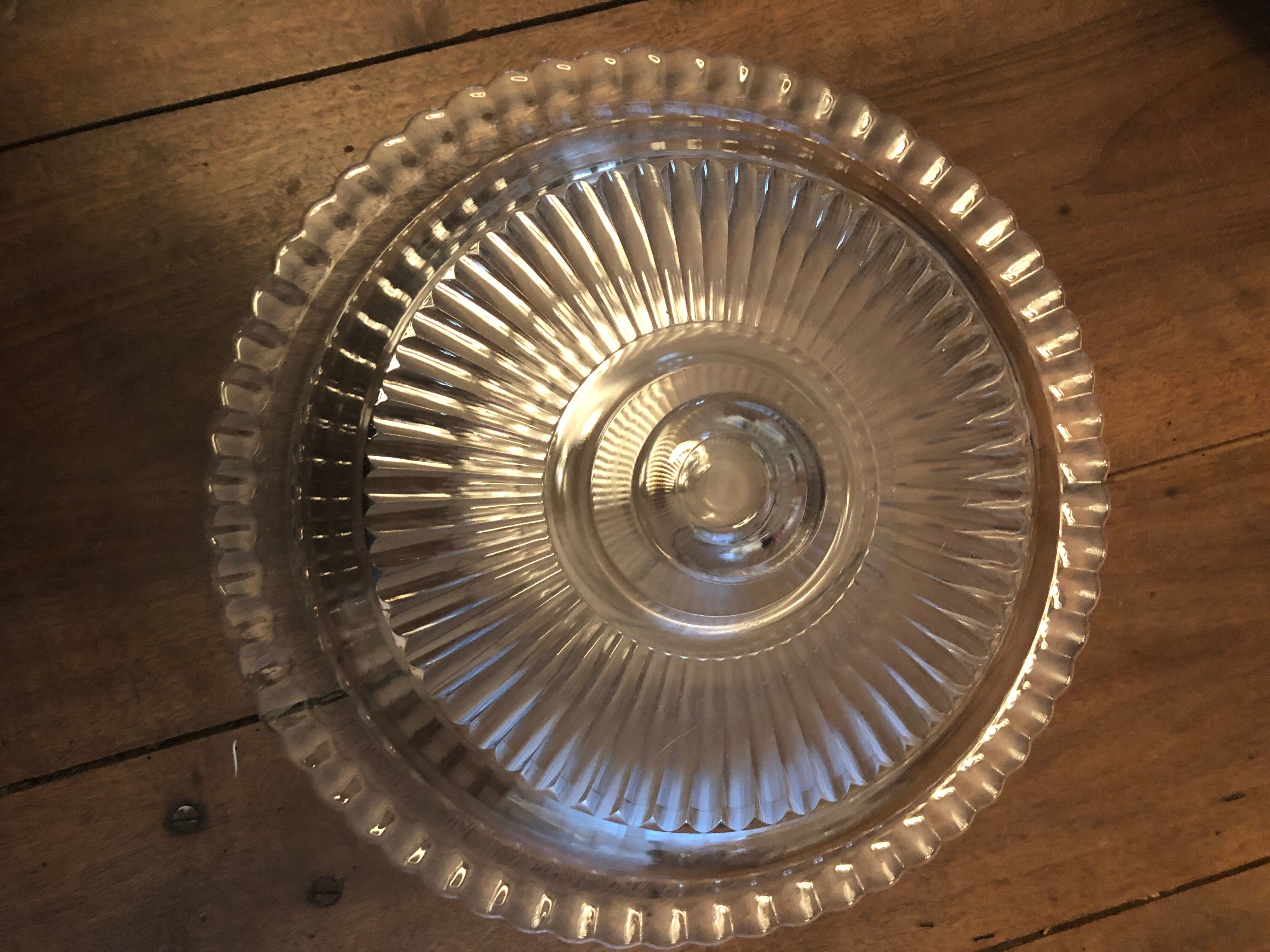 Cheese platter and glass bell