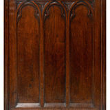 Neo-Gothic walnut armchair, nineteenth century