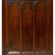 Neo-Gothic armchair in walnut, 19th century