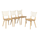 4 chaises de Jorgen Baekmark pour FDB Møbler danois.