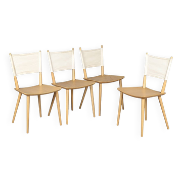 4 chairs by Jorgen Baekmark for Danish FDB Møbler.