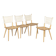 4 chaises de Jorgen Baekmark pour FDB Møbler danois.