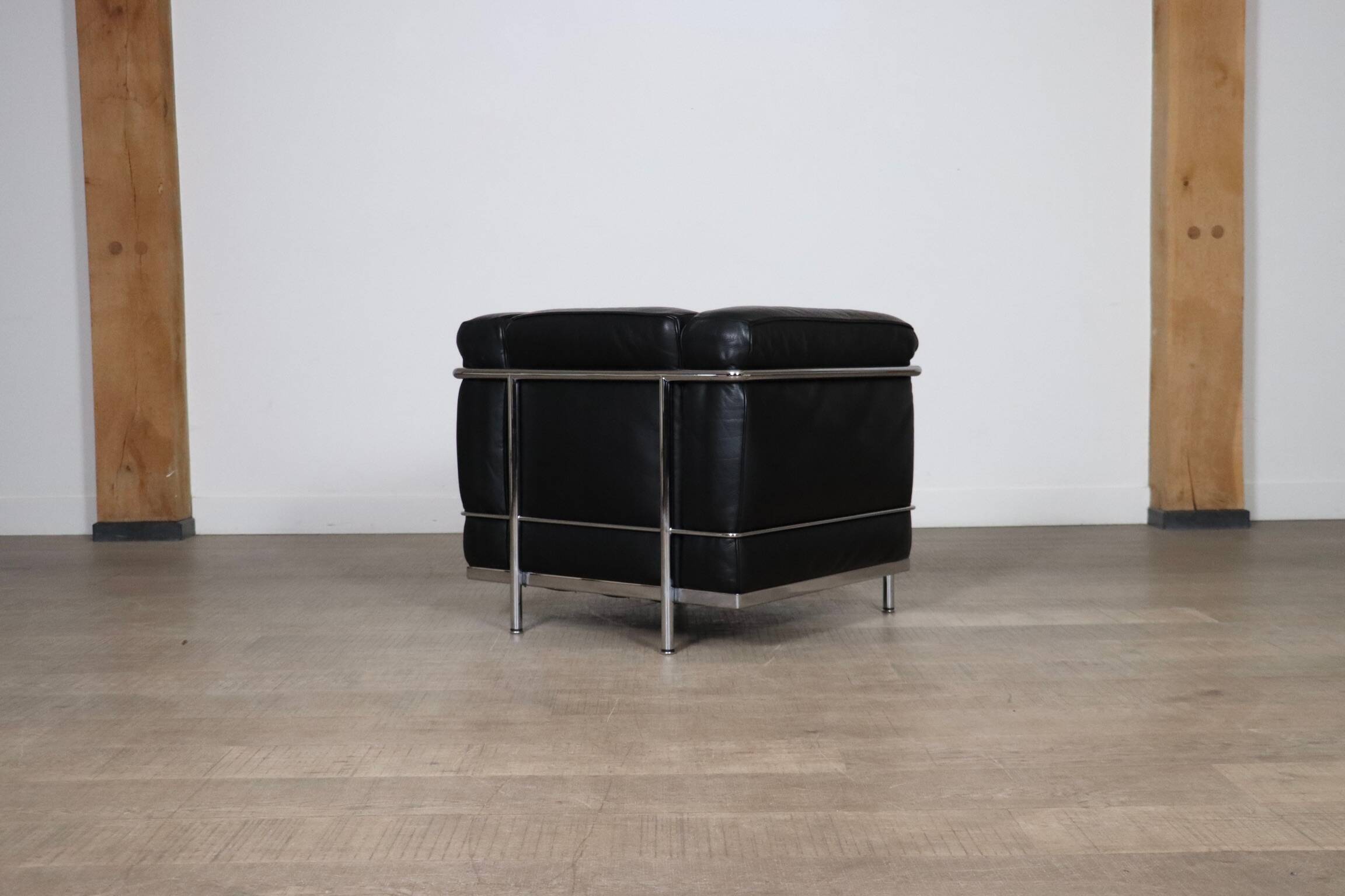 Cassina LC2 vintage lounge chair by Charlotte Perriand and Le Corbusier
