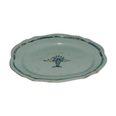 big dish earthenware black of Forges-the-waters