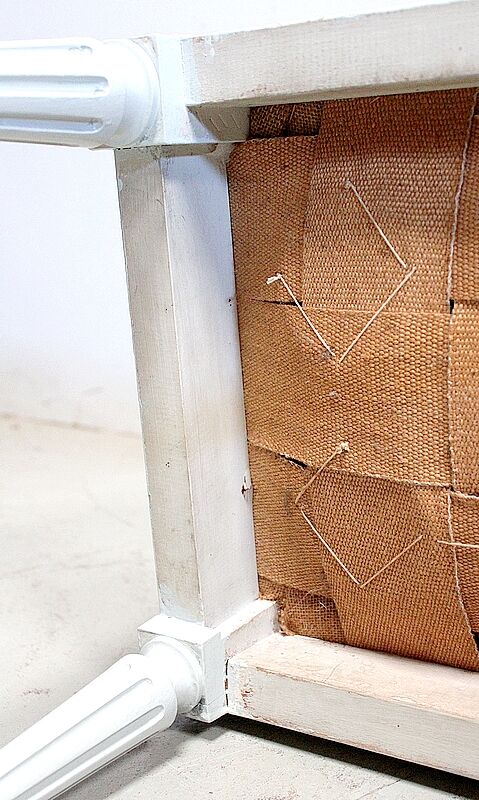 Beech children's bench, Louis XVI style, Early 20th century