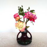 Bougeoir vase en grès flammé
