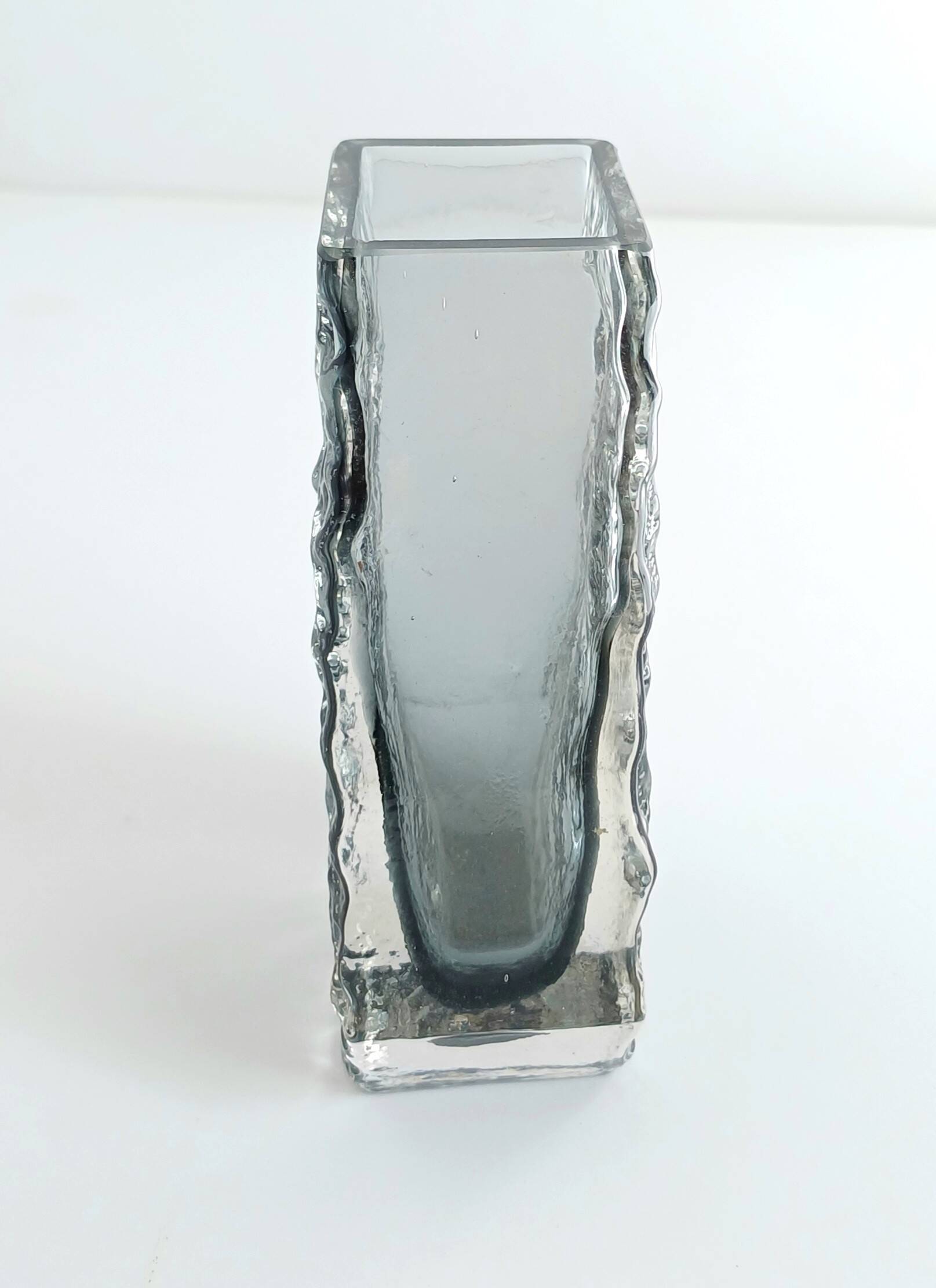 Whitefriars Pewter Coffin Vase by Geoffrey Baxter - textured range