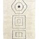 White Mrirt rug in wool 180×270 cm