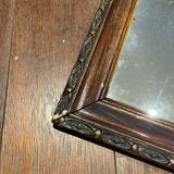 Rectangular wall mirror with wooden frame 47,5x29cm