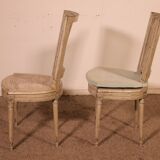 Set Of 12 Louis XVI Style Chairs In Polychrome Wood - 19th Century