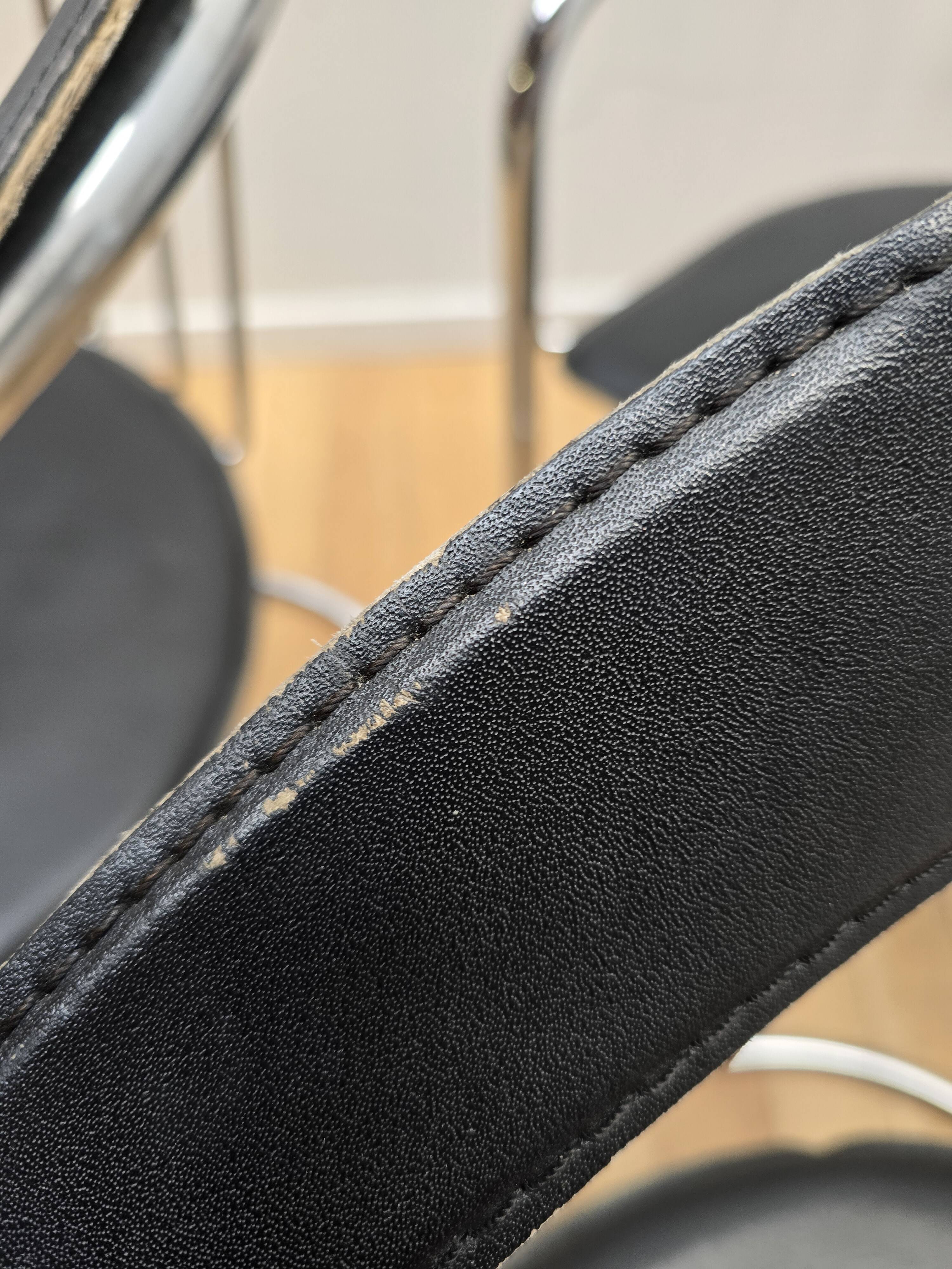 Set of 6 designer chairs from Italy.