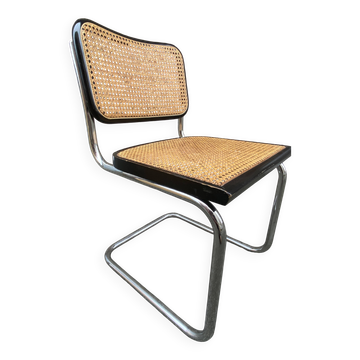 Chaise cantilever style Marcel Breuer Cesca, Italie 1980