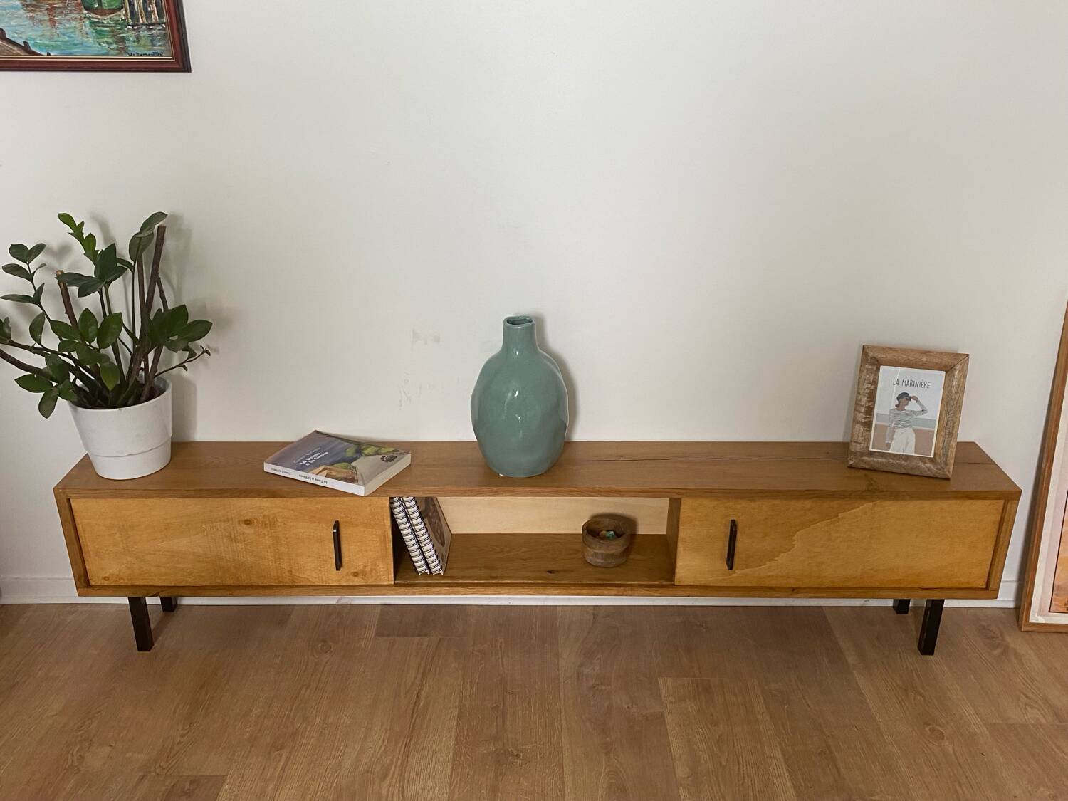 Light oak solid wood sideboard