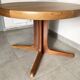 Table scandinave ronde Baumann vintage à pied central étoile extensible